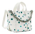 Desigual New Splatter Valdivia Shopping Bag White