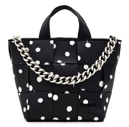 Desigual New Splatter Valdivia Shopping Bag Black