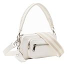 Desigual Half Logo 24 Cross Body Bag Creme White