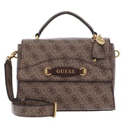 Guess■ EMERA レタリング ロゴ サチェルバック Light beige GUESS shoulder bag Emera Girlfriend Satchel Light Beige