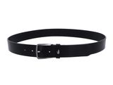 LACOSTE Elegance Plain Leather Belt W125 Noir