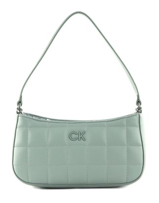 Calvin Klein CK Square Quilt Chain Elongated Bag Pigeon