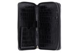 LANCASTER Homme Croco Organizer Wallet Noir