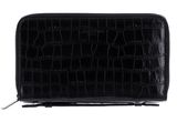 LANCASTER Homme Croco Organizer Wallet Noir