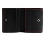 LANCASTER Homme Soft Vintage Coin Purse Noir Rouge