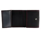 LANCASTER Homme Soft Vintage Coin Purse Noir Rouge