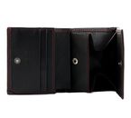 LANCASTER Homme Soft Vintage Coin Purse Noir Rouge