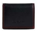 LANCASTER Homme Soft Vintage Coin Purse Noir Rouge