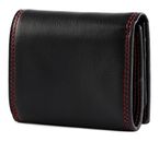 LANCASTER Homme Soft Vintage Coin Purse Noir Rouge