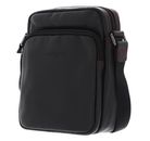 LANCASTER Soft Vintage Homme Zipped Bag S Noir Rouge