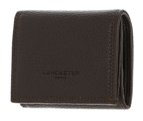 LANCASTER Homme Milano Gentlemen Coin Purse Marron