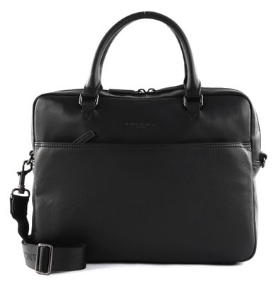 LANCASTER Soft Vintage Homme Document Holder Bag M Noir