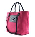LANCASTER Actual Canvas Conscious Tote Bag XL Fuxia