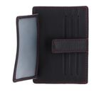 LANCASTER Homme Soft Vintage Card Holder Noir Rouge