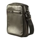 LANCASTER Homme MIni Soft Vintage Zipped Bag Marron