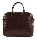 LANCASTER Homme Croco Document Holder Bag Marron LANCASTER Homme Croco Document Holder Bag Marron