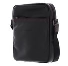 LANCASTER Homme Soft Vintage Camera Bag S Noir Rouge