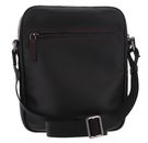 LANCASTER Homme Soft Vintage Camera Bag S Noir Rouge