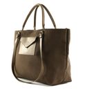 LANCASTER Actual Canvas Conscious Tote Bag XL Marron