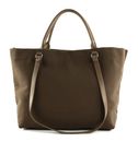 LANCASTER Actual Canvas Conscious Tote Bag XL Marron