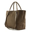 LANCASTER Actual Canvas Conscious Tote Bag XL Marron