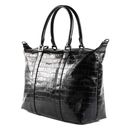 LANCASTER Homme Croco Tote Bag Noir