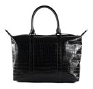 LANCASTER Homme Croco Tote Bag Noir