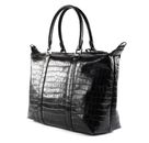 LANCASTER Homme Croco Tote Bag Noir