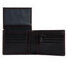 LANCASTER Homme Soft Vintage Card Holder Noir Rouge