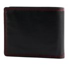 LANCASTER Homme Soft Vintage Card Holder Noir Rouge