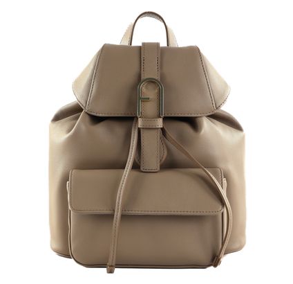 FURLA Flow Backpack S Greige