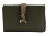 FURLA Flow Compact Wallet S Sage + Greige + Marshmallow int.