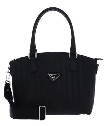 MAISON MOLLERUS Hottwil Handbag Black / Silver