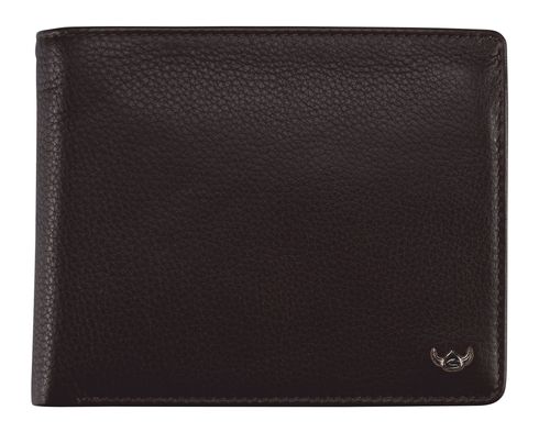 Golden Head Capri RFID Protect Billfold Coin Wallet Darkbrown