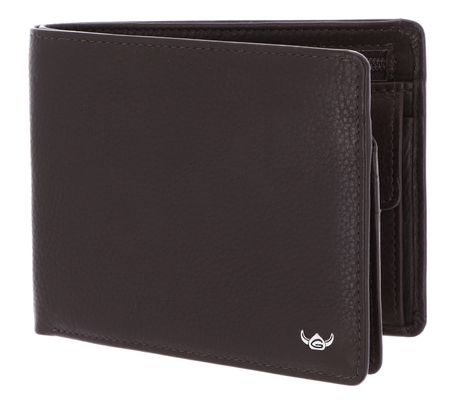 Golden Head Capri RFID Protect Billfold Coin Wallet Darkbrown