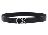 Calvin Klein CK Metal Bombe PB 35MM Belt W115 Ck Black / Dark Brown - shortenable Calvin Klein CK Metal Bombe PB 35MM Belt W115 Ck Black / Dark Brown - shortenable