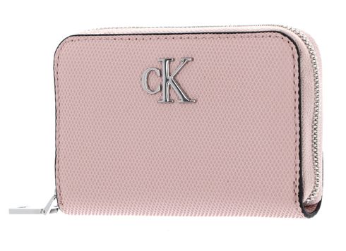 Calvin Klein CKJ Minimal Monogram Zip Around Wallet Pale Conch