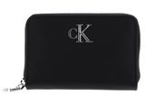 ★ ★ Here Wine CKJ Minimal Monogram Wallet Chain Calvin Klein CKJ Mono Hardware RFID Card Holder Black | Buy