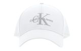 Calvin Klein Monogram Cap White / Silver Logo Calvin Klein Monogram Cap White / Silver Logo