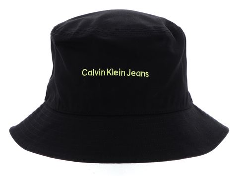 Calvin Klein Institutional Bucket Hat Black / Sharp Green