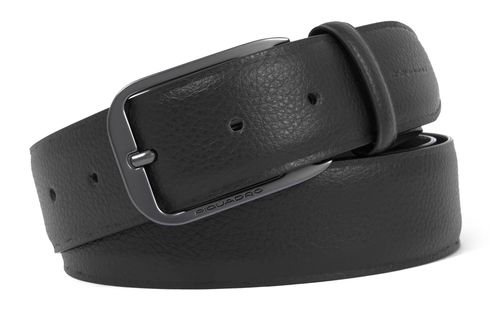 PIQUADRO Modus Special Men´s Belt With Prong Buckle W115 Black - kürzbar