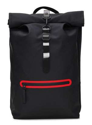 RAINS Rolltop Backpack Contrast W3 Black