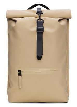 RAINS Rolltop Backpack Sand