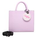 BUFFALO Ostrich Big Boxy Collection Shopper Lavender BUFFALO Ostrich Big Boxy Collection Shopper Lavender