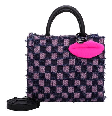 BUFFALO Fancy Squares Big Boxy Collection Shopper Rose