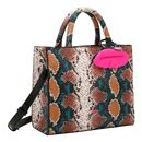 BUFFALO Fancy Snake Big Boxy Collection Shopper Blue BUFFALO Fancy Snake Big Boxy Collection Shopper Blue
