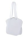 COCCINELLE Flare Shoulder Bag Grained Leather Brillant White COCCINELLE Flare Shoulder Bag Grained Leather Brillant White