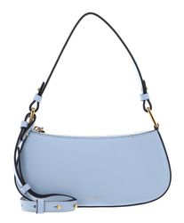 バッグ・カバンその他 COCCINELLE Woman Mini bag Gnawed Blue E1R1K150101 B36 COCCINELLE Women's Blue Shoulder Bag, In Genuine Leather