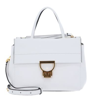 COCCINELLE Arlettis Handbag Grained Leather Brillant White