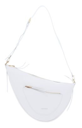 COCCINELLE Snuggie Shoulderbag Double Grainey Leather Bril. Wh / Cela. Gr